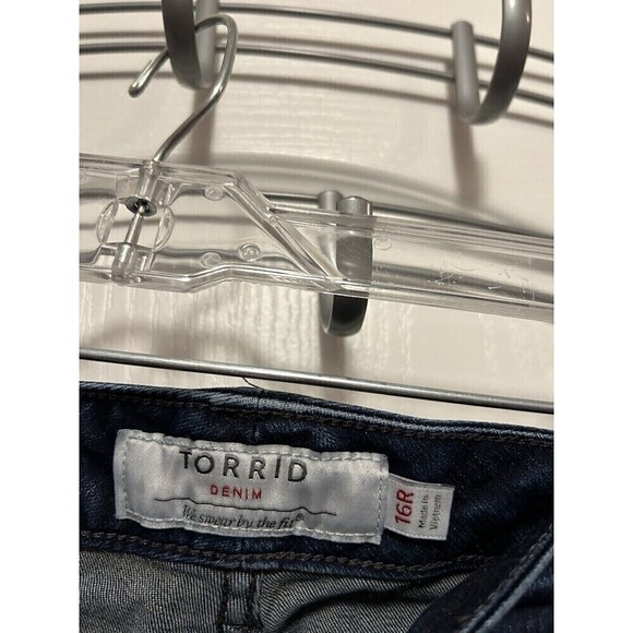 Torrid Denim Jeans Jegging Skinny Ankle Women’s Plus Size 16R Stretch Dark Wash - Picture 6 of 15